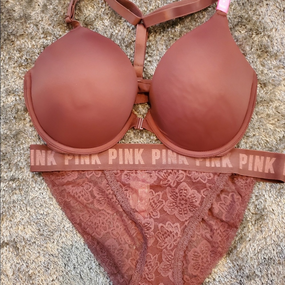 PINK Bra and Panty Set